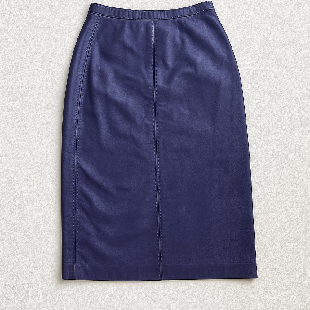 Michael Hoban Blue Midi Pencil Skirt for Work